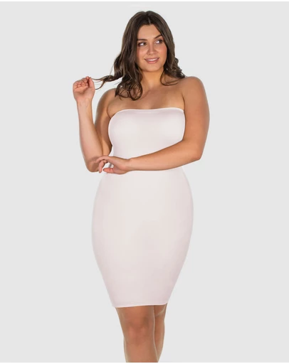 B Free Intimate Apparel - Strapless Knee Length Slip Dress