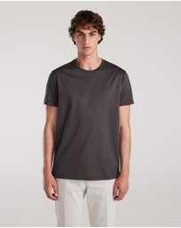 Calibre - Mercerised Crew T-shirt Steel Grey