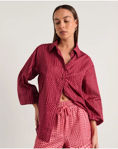 Jag - Ania Spot Long Sleeve Shirt
