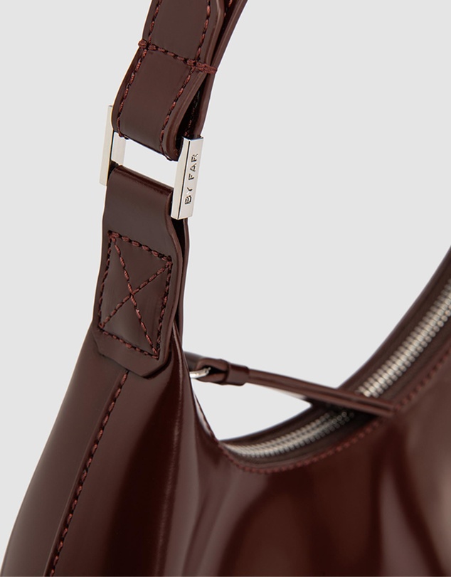 By Far - Amberette Semi Patent Leather Bag