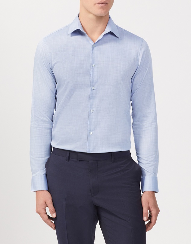 Van Heusen - Solid Colour Textured Shirt