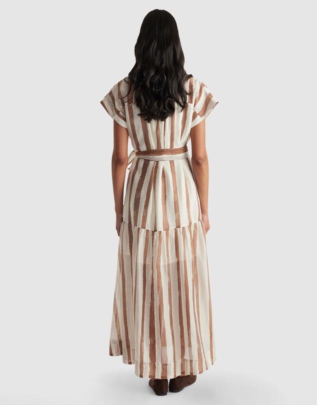 Decjuba - Tamara Tiered Maxi Shirt Dress