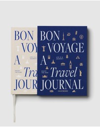 Printworks - Printworks Bon Voyage Travel Journal-Blue Beige