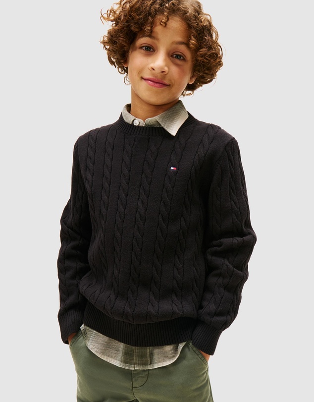 Tommy Hilfiger - Cotton Cable Sweater - Teens