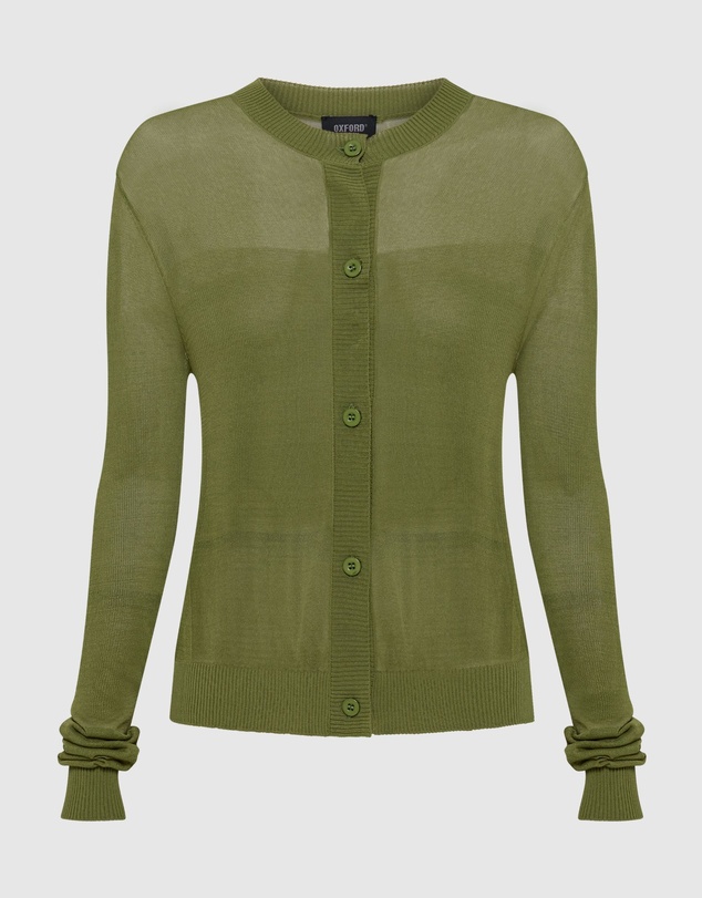 Oxford - Celina Sheer Panel Cardigan