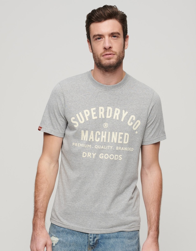 Superdry - Workwear Flock Graphic T-Shirt