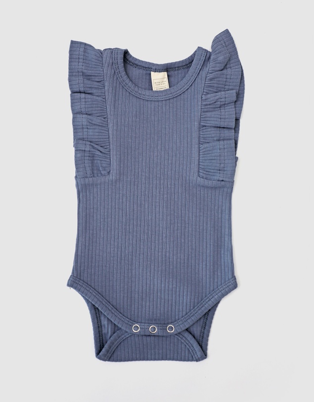 WITH LOVE FOR KIDS - Shimmy Wide Rib Tank Onesie - Babies