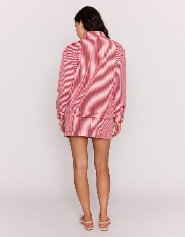 MINKPINK - Freya Stripe Denim Jacket