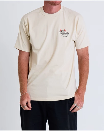 Brixton - Flaming Wheels Short Sleeve Tee