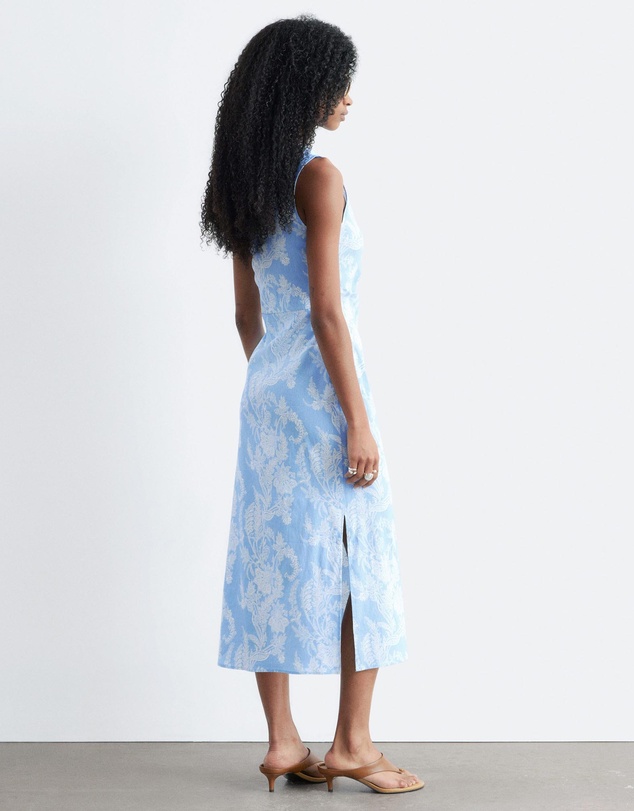 & Other Stories - Asymmetric Paisley Midi Dress