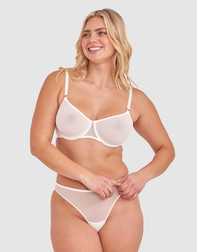 Bras N Things - Sexy Basics Underwire Balconette Bra - Ivory