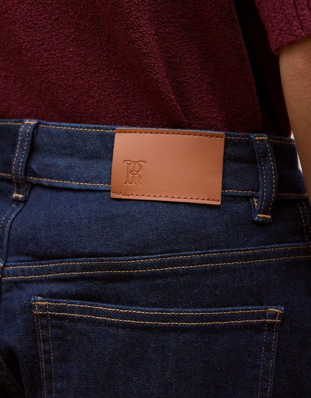 Trenery - Mid Rise Straight Leg Jean in Dark Indigo