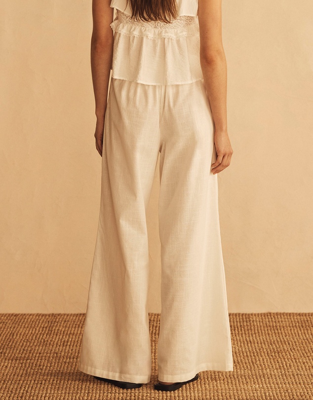 AUR OCEA - Bianca Gathered Wide Leg Pants