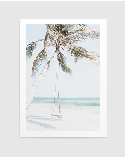 Olive et Oriel - Palmy Swing Art Print