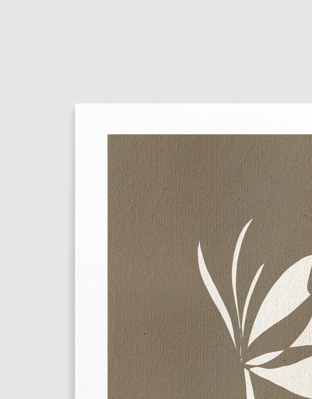 Olive et Oriel - Muted Petals No 6 by Shatha Al Dafai Art Print