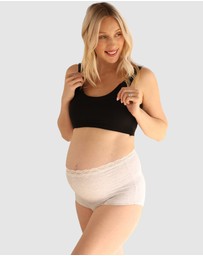 Angel Maternity - Gracie Bamboo Underwear in Marl Grey