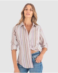 CAMIXA - IRIS Stripes Linen Shirt