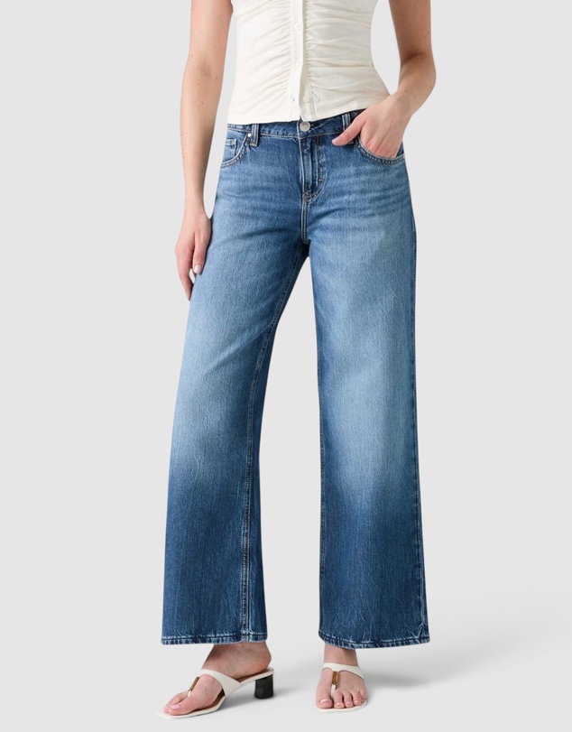 GUESS - Low-Rise Straight Baggy Jeans