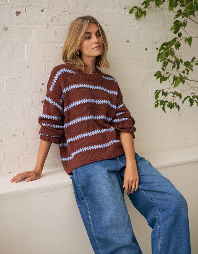 Ceres Life - Lila Oversized Knit Crew