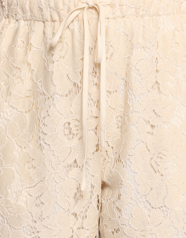 Petal & Pup - Sabina Lace Wide Leg Pant - Cream