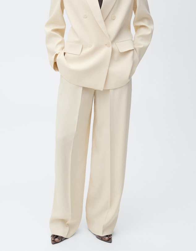 M.N.G - Suki Pleated Wideleg Suit Trousers