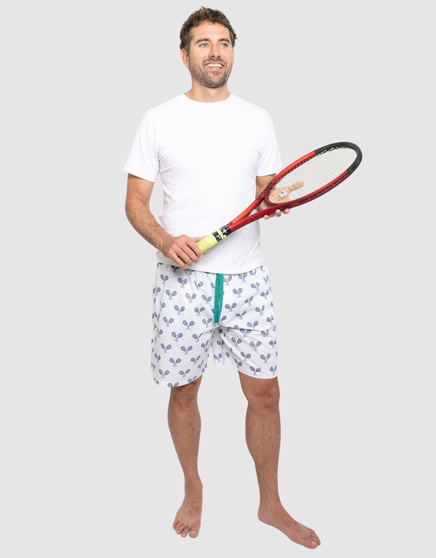 Sant And Abel - Men's Tennis Navy Sleep Shorts
