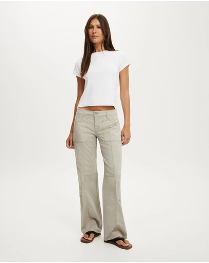 Cotton On - Lexi Low Rise Utility Pants