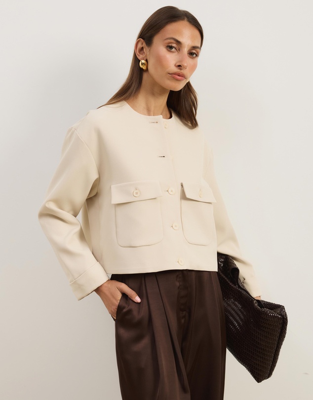 Atmos&Here - Sorelle Cropped Tailored Jacket