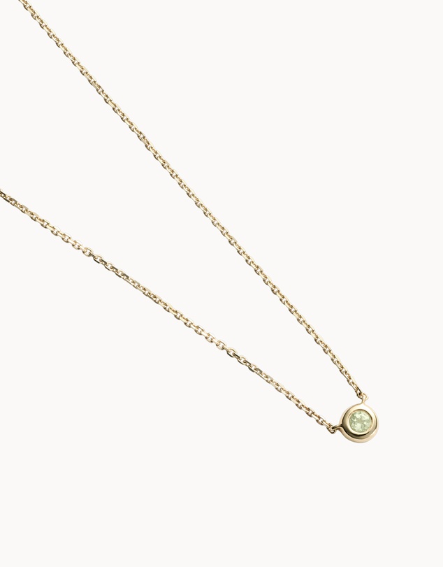 Kirstin Ash - Petite Birthstone Necklace August Peridot