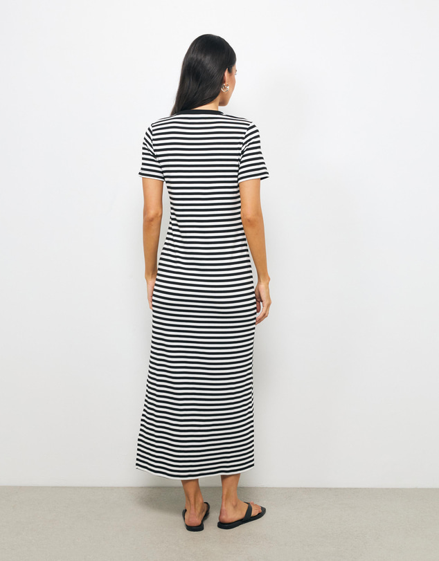 AERE - Vita Stripe T-Shirt Dress