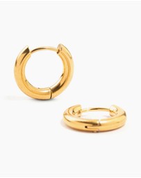 Lovisa - Waterproof Gold Plated Stainless Steel Core Clicker Earrings 16 MM