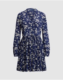 Polo Ralph Lauren - Floral Buttoned Crepe Dress