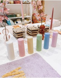 XRJ Celebrations - Pillar Pastel Purple Candle