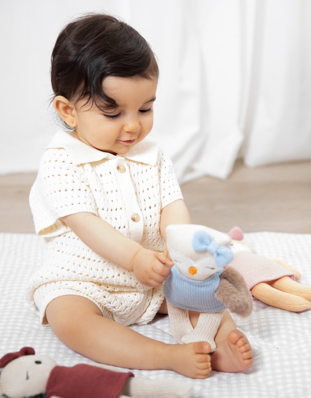 Living Textiles - Knitted Animal Toy - Ollie the Owl