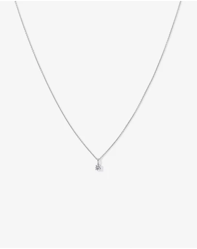 Michael Hill - 0.20 Carat TW Round Brilliant Laboratory-Grown Diamond Solitaire Pendant in Sterling Silver
