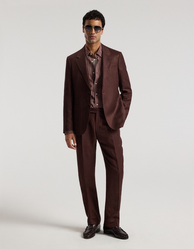 Calibre - Twill Linen Blend Suit Jacket Bourbon