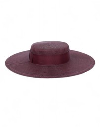 Morgan & Taylor - Macy Racewear Boater in Dark Cherry Red