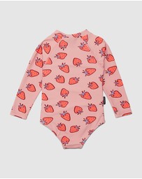 Crywolf - LONG SLEEVE SWIMSUIT Strawberry Splash