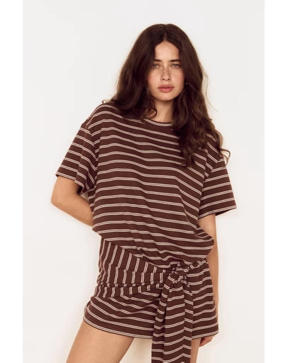 MINKPINK - Vesper Tie Waist Mini Dress