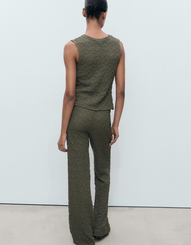M.N.G - Verdi Straight Textured Trousers