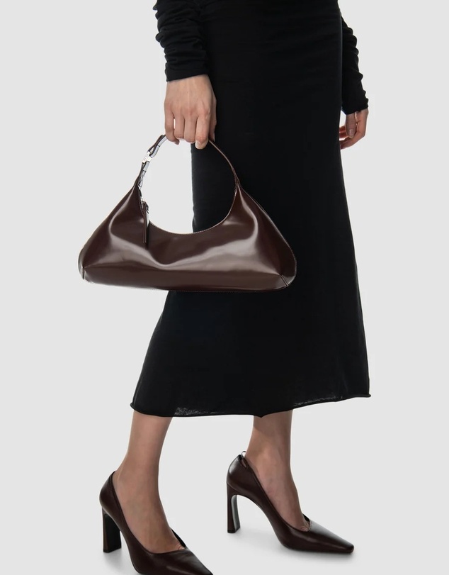 By Far - Amberette Semi Patent Leather Bag