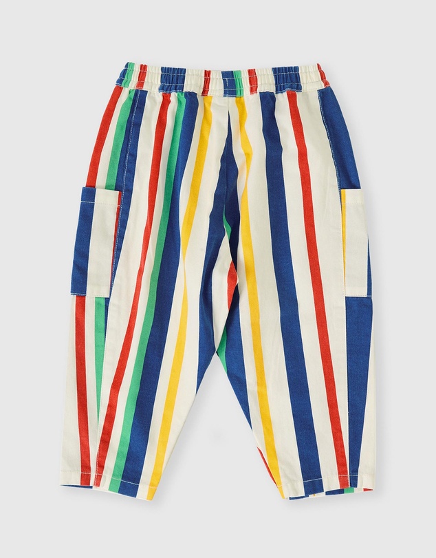 Goldie + Ace - 90s Bold Stripe Kit Denim Pocket Pants - Babies-Kids