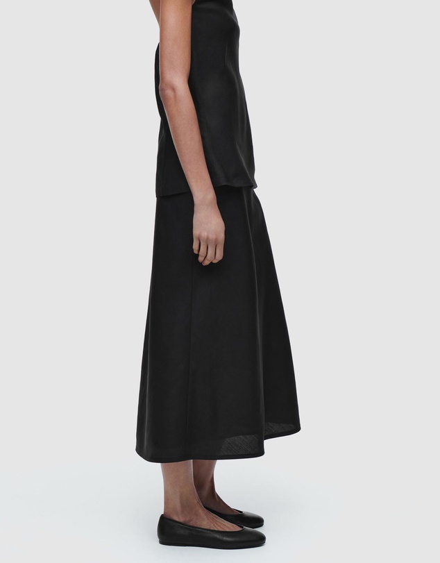 COS - Linen-Blend Midi Column Skirt