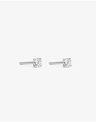 Michael Hill - 0.20 Carat TW Round Brilliant Laboratory-Grown Diamond Solitaire Stud Earrings in Sterling Silver