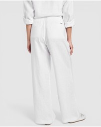 GUESS - Eco Jenny Wide Leg Linen Pants