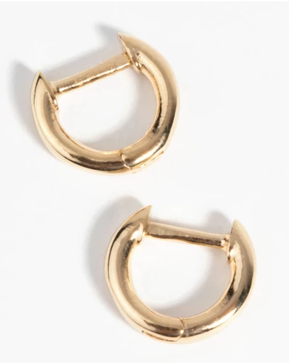 Lovisa - Gold Plated Sterling Silver Huggie Hoop Earrings