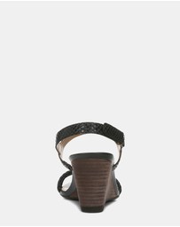 Vionic - Emmy Wedge Sandal - Black Lizard