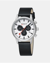 Mondaine - Mondaine Official Swiss Railways Neo Chronograph Watch 41mm