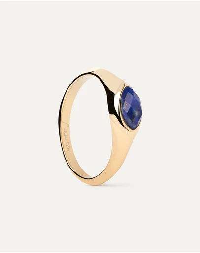 PDPAOLA - Lapis Lazuli Nomad Stamp Ring