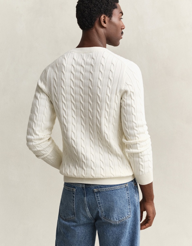 Gant - Cotton Cable Crew Neck Knit